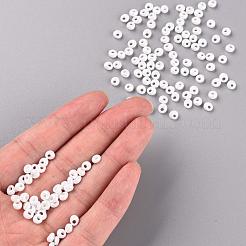 TOHO差し玉ビーズ  日本製シードビーズ  （不透明な光沢のある白121)個  4.5x4x3mm  穴：1.2mm  約450 G /袋&nbsp;SEED-TM04-121