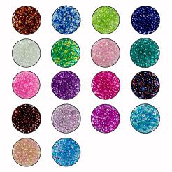 18 Colors Spray Painted Crackle Glass Beads&nbsp;CCG-JQ0001-02-8mm