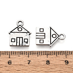 合金のチベット風チャーム  家のチャーム  アンティークブロンズ  16.5x12.5x1.2mm  穴：1.8mm  約1000個/1000g&nbsp;PALLOY-T093-22AS