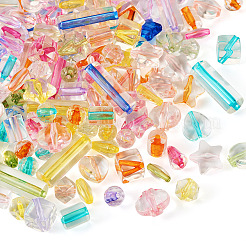 200Pcs 10 Styles Transparent Acrylic Beads&nbsp;TACR-TA0001-28