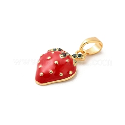 Brass Enamel Pendants&nbsp;KK-C108-04A-G