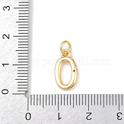 Brass Micro Pave Clear Cubic Zirconia Charms&nbsp;KK-P339-27G-00
