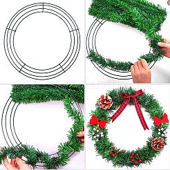 2Pcs Round Iron Wreath Frames&nbsp;AJEW-SP0002-94