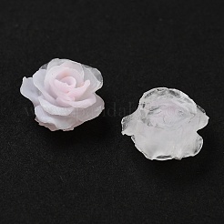 蓄光樹脂デコデンカボション  暗闇で光る  花  ピンク  9.5~10x5mm&nbsp;RESI-K036-59