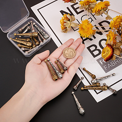 28Pcs 4 Style Alloy Cord Ends&nbsp;FIND-PH0004-26