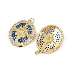 Brass Micro Pave Cubic Zirconia Pendants&nbsp;KK-L240-20G