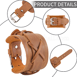 Imitation Leather Cord Bracelets for Men&nbsp;BJEW-CL0001-55B