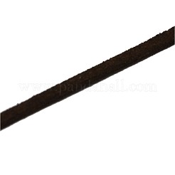 スエード調コード  フェイクレース  ココナッツブラウン  5x1.5mm  約5.46ヤード（5m）/ロール  25のロール/袋&nbsp;LW-R003-5mm-7