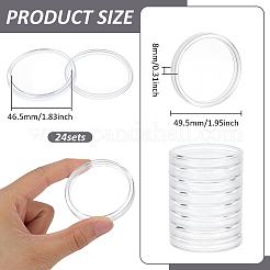 24Pcs Acrylic Commemorative Coins Storage Box&nbsp;CON-FG0001-23