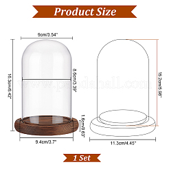 Glass Dome Cover&nbsp;DJEW-WH0015-100A