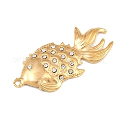 304 Stainless Steel with Crystal Rhinestone Big Pendants&nbsp;SA-CBABA5E-11G