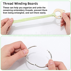 100Pcs MDF Board Bobbins&nbsp;DIY-GF0011-13B