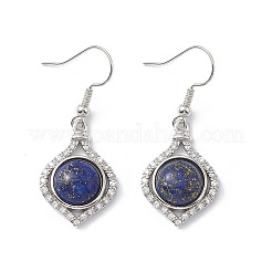 Natural Dyed Lapis Lazuli Vase Dangle Earrings&nbsp;EJEW-A092-01P-05