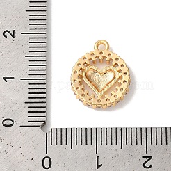 Brass Micro Pave Clear Cubic Zirconia Pendants&nbsp;KK-M294-13G