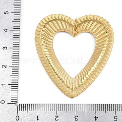 オーシャン 304 ステンレススチールペンダント  ゴールドカラー  ハート  46x42.5x2mm  穴：6mm&nbsp;LS-STAS-D377-02E-G