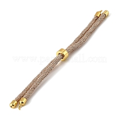 Adjustable Round Polyester Braided Cord Bracelet Making&nbsp;FIND-G117-01G-02