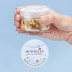 電気メッキガラスビーズ連売り  多面カット  ロンデル  きいろ  6x4~5mm  穴：1~1.5mm  600個/箱&nbsp;GLAA-SC0001-19