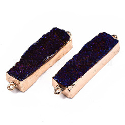 Natural Druzy Agate Links Connectors&nbsp;G-T131-89B