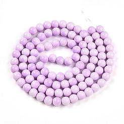 Baking Paint Glass Beads Strands&nbsp;DGLA-N012-8mm-02