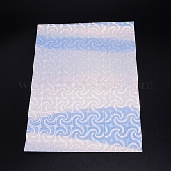 防水 a4 自己粘着性の光沢のあるレーザー写真用紙  接着剤付き  インクジェット印刷用  カラフル  29.85x21x0.02cm&nbsp;AJEW-WH0223-96B