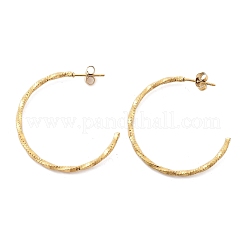 304 Stainless Steel C-Shaped Stud Earrings&nbsp;EJEW-R017-02G-01
