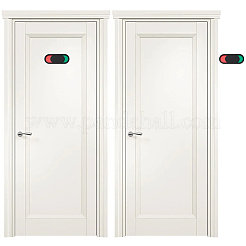 14Pcs Acrylic Red Green Slider Indicator Door Sign&nbsp;AJEW-WR0003-20B