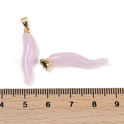 Handmade Lampwork with Brass Pendants&nbsp;KK-Q095-02B-M