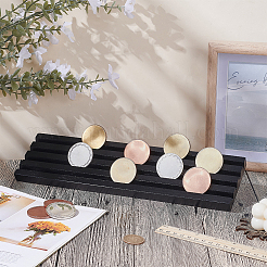 Wood Commemorative Coin Display Holder Stand&nbsp;DIY-WH0622-279A