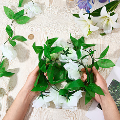 2Pcs Plastic Artificial Flowers Rose Vines&nbsp;AJEW-CP0011-39