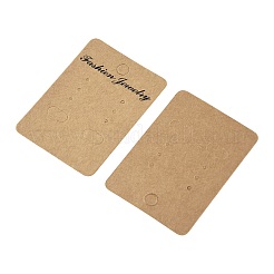 200個 2種類の長方形厚紙紙イヤリングディスプレイカード  プラスチック製のピアスキャッチ400個と200種類のOPP透明プラスチックバッグ2個付き  キャメル  カード：7~10x5~6.5x0.05センチメートル  100個/スタイル&nbsp;CDIS-FS0001-28