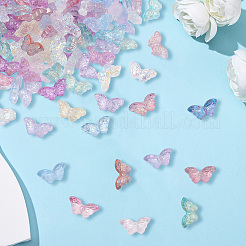 200Pcs Transparent Spray Painted Glass Beads&nbsp;GLAA-PA0001-14