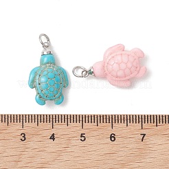 Dyed Synthetic Turquoise Pendants&nbsp;PALLOY-JF05376