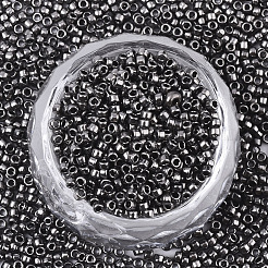 Electroplate Glass Seed Beads&nbsp;X-SEED-S042-01B-01