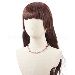 5Pcs 5 Style Natural Mixed Gemstone Chips Beaded Necklaces Set&nbsp;NJEW-JN04061