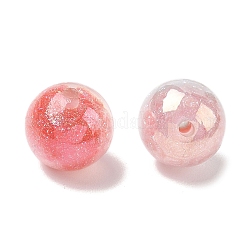 Luminous Two Tone Resin & Glitter Powder Beads&nbsp;RESI-F073-02