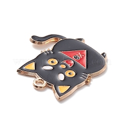 Halloween Alloy Enamel Pendants&nbsp;ENAM-P248-01G-A