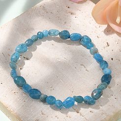 Natural Apatite Bead Stretch Bracelets&nbsp;BJEW-K213-40