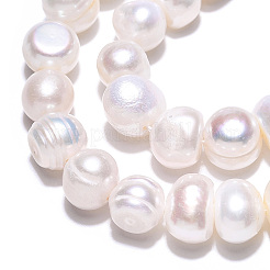 Natural Cultured Freshwater Pearl Beads Strands&nbsp;PEAR-N013-08G