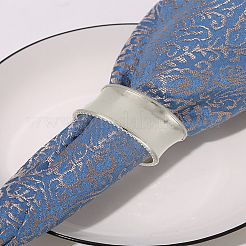 合金ナプキンリング  ナプキンホルダー装飾  場所セッティング用  プラチナ  47x23mm&nbsp;AJEW-WH0609-176P