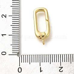 Rack Plating Oval Brass Spring Gate Rings&nbsp;LS-KK-Z086-53G-04