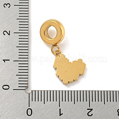 304 Stainless Steel Enamel European Dangle Charms&nbsp;STAS-U005-24A-G