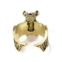 合金バットオープンカフリング男性女性用  アンティークブロンズ  usサイズ7 1/4(17.5mm)&nbsp;RJEW-G286-02AB