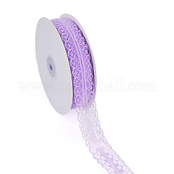ポリエステルレースリボン  花の包装用  パープル  1-1/8インチ（30mm）  約49.21ヤード（45m）/ロール&nbsp;OCOR-TAC0025-008D