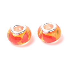 Resin European Beads&nbsp;RESI-WH0014-34