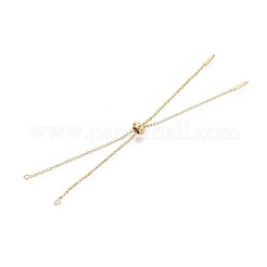 Adjustable Brass Slider Bracelets Making&nbsp;KK-T059-01G-NF