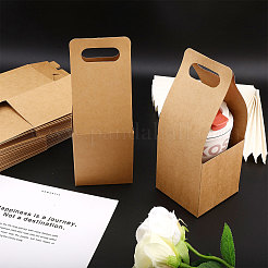 Kraft Paper Box for Drink Holder&nbsp;AJEW-WH0504-75
