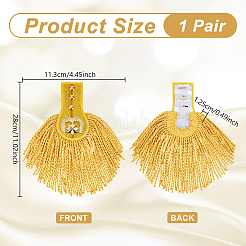 Polyester Tassel Epaulettes&nbsp;AJEW-WH0481-519A-01