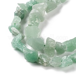 Raw Rough Natural Green Aventurine Beads Strands&nbsp;G-B065-C18