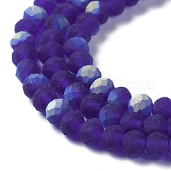 Transparent Glass Beads Strands&nbsp;X1-EGLA-A034-T4mm-MB06