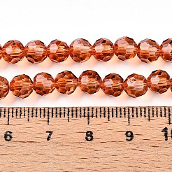 Baking Paint Transparent Glass Beads Strands&nbsp;DGLA-A035-T6mm-A04